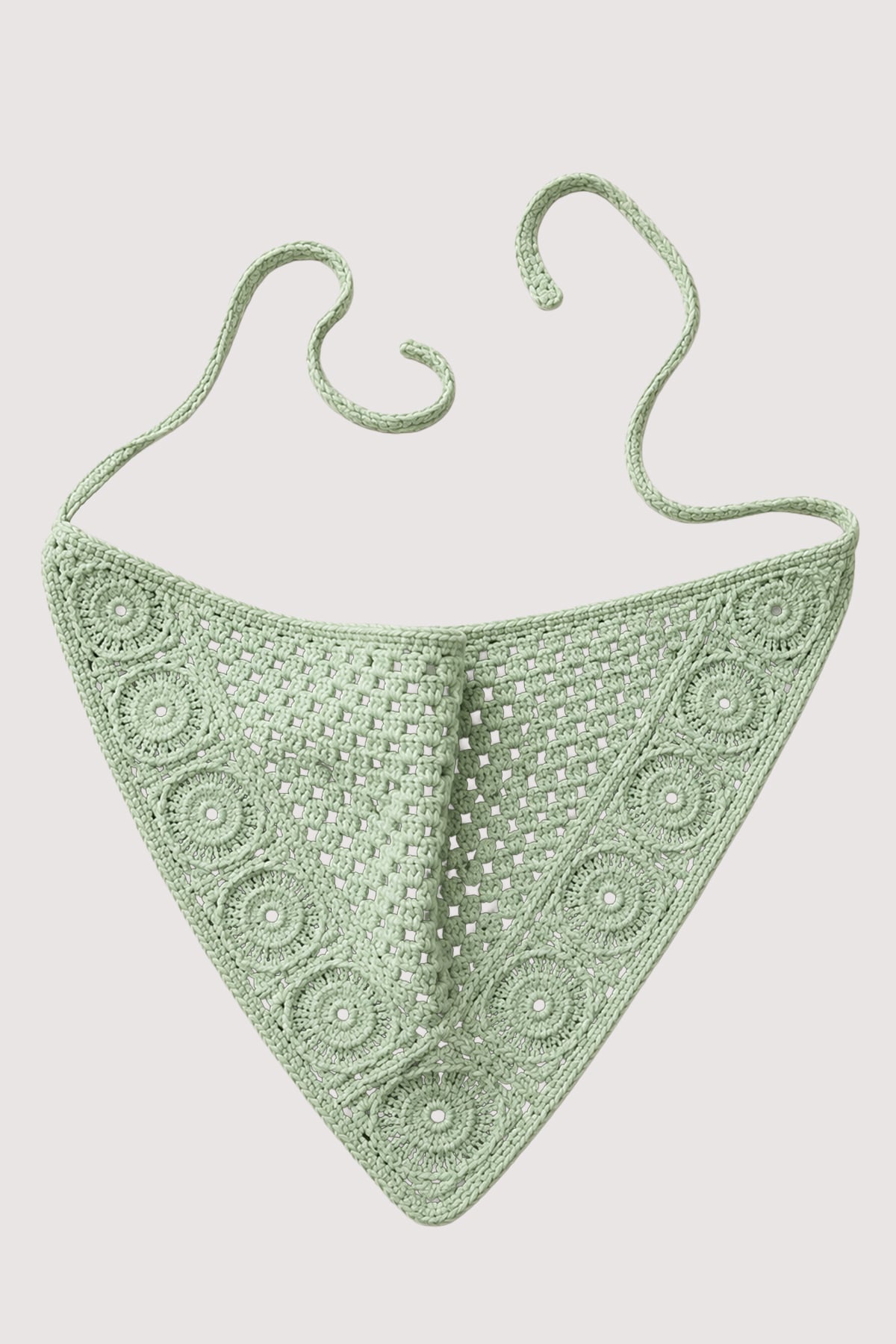 Kadın MİNT Çiçek Motifli Bandana ALC-X15560