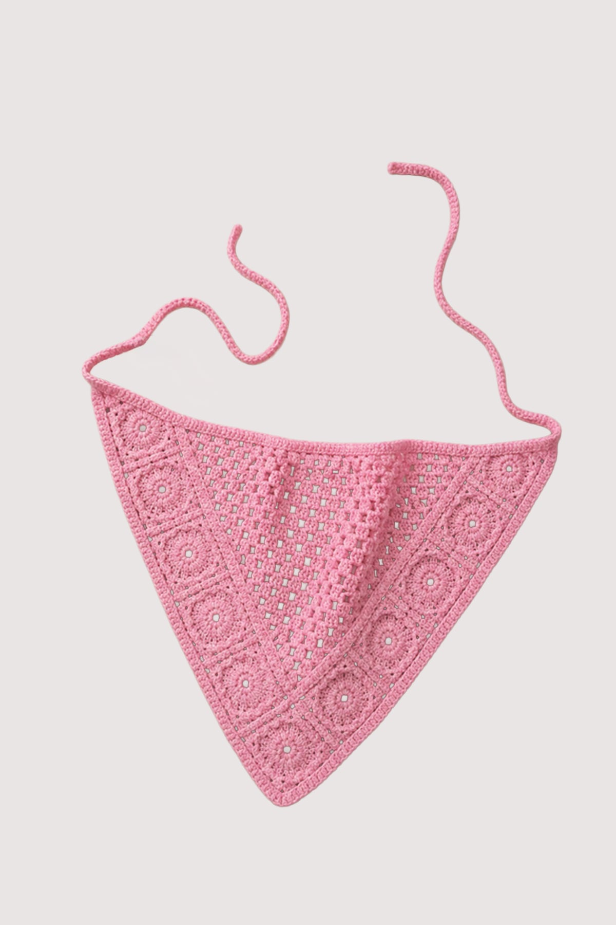 Kadın PEMBE Çiçek Motifli Bandana ALC-X15560