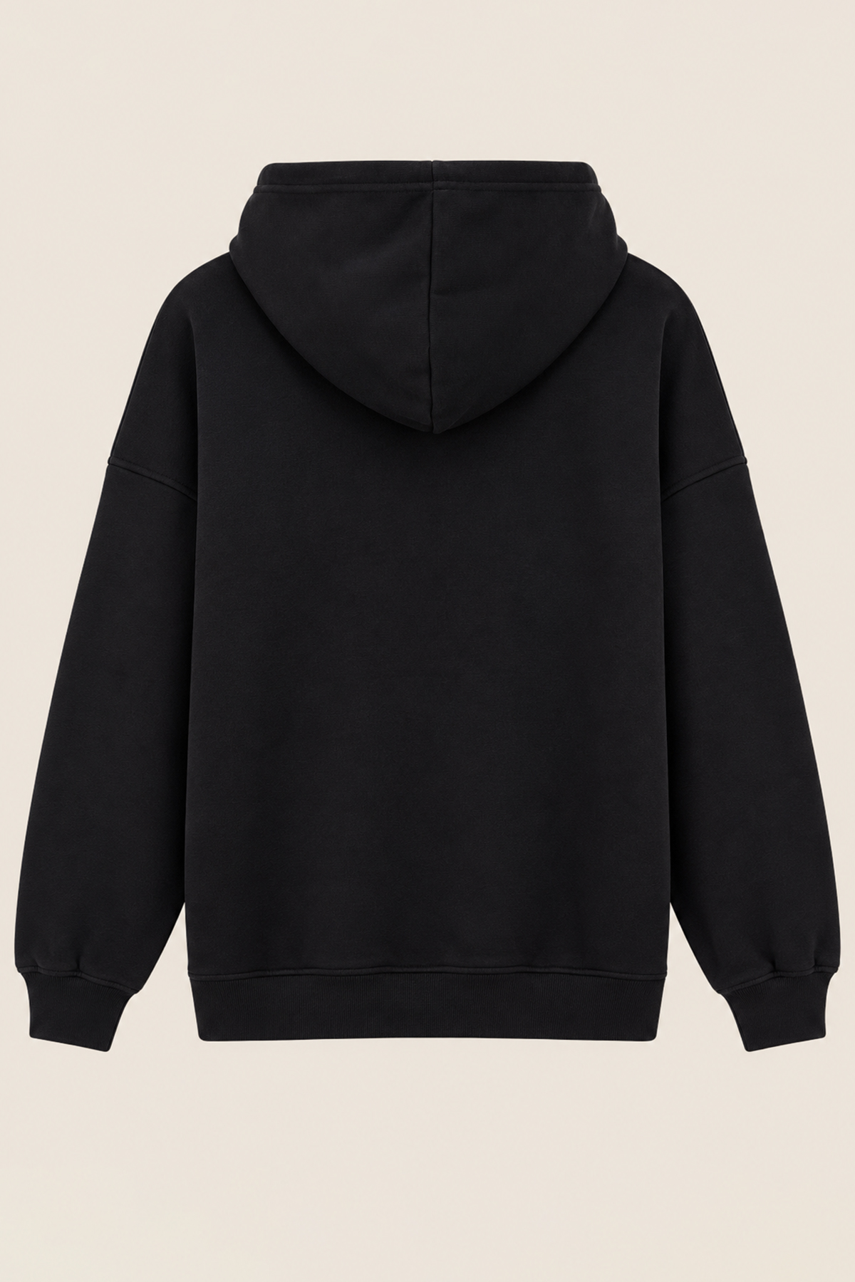 Kadın Siyah Üç İplik Şardonlu Oversize Sweatshirt Alc-X15945