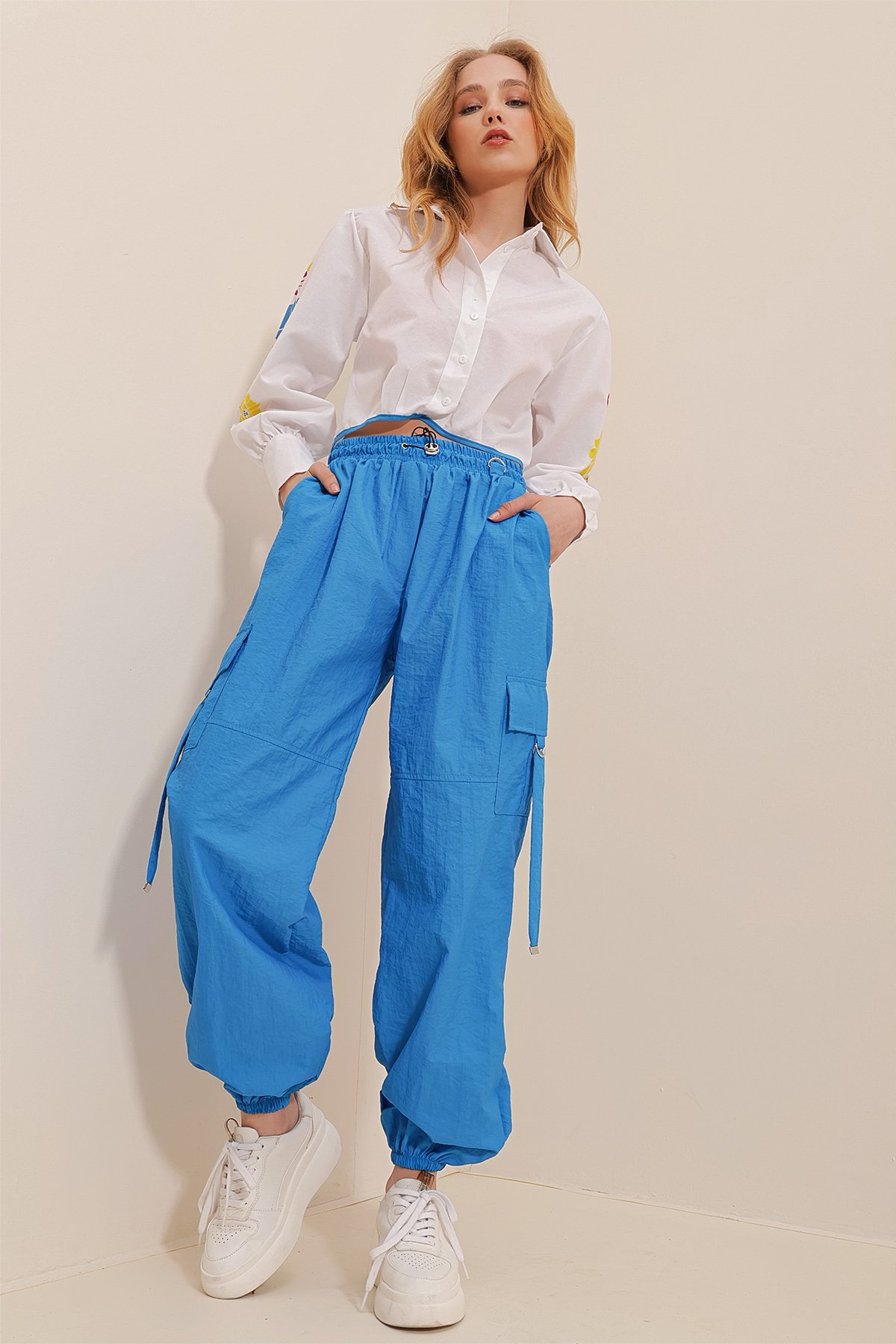 Kargo Cepli Beli Lastikli Jogging Pantolon - SAKS