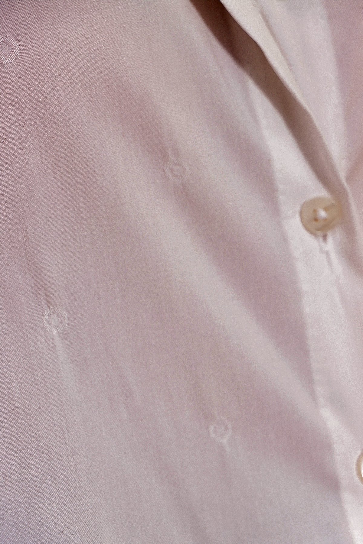 Kendinden Dokulu Basic Viscon Dokuma Gömlek - Beyaz