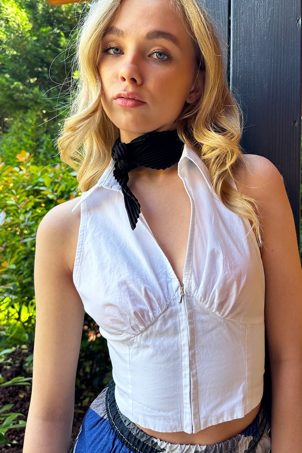 Piliseli Fular - Siyah