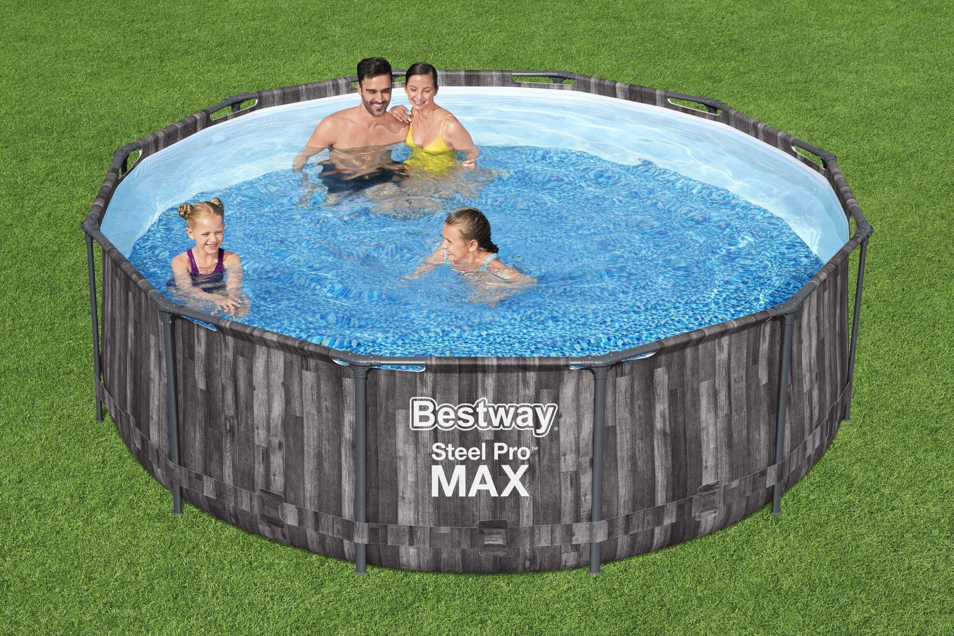 Bestway® 5614X Steel Pro MAX™ Yer Üstü Prefabrik Havuz Seti 3,66 m x 1,00 m