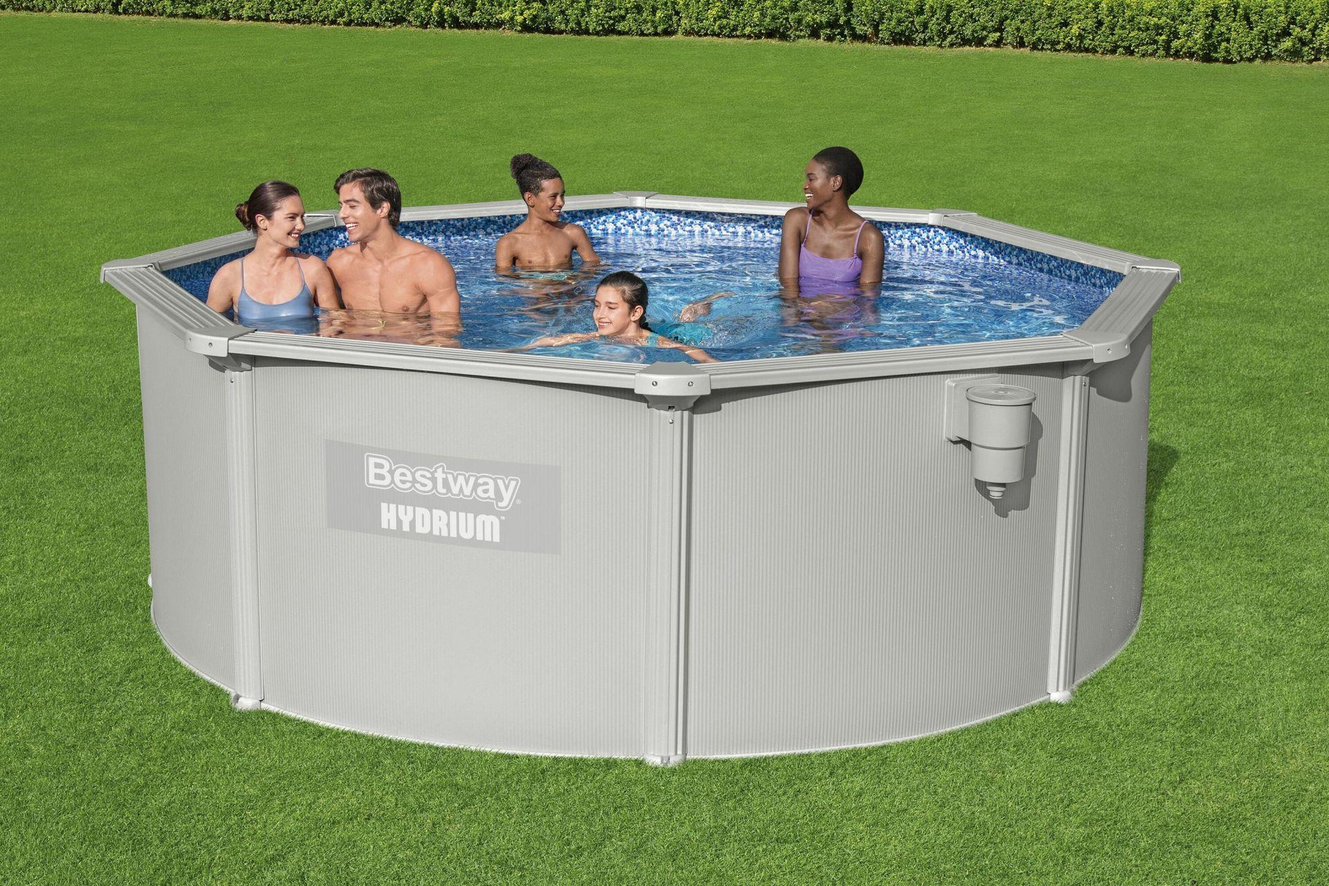 Bestway® 56574 Hydrium™ Çelik Duvarlı Prefabrik Yer Üstü Havuz Seti 3,66 m x 1,22 m