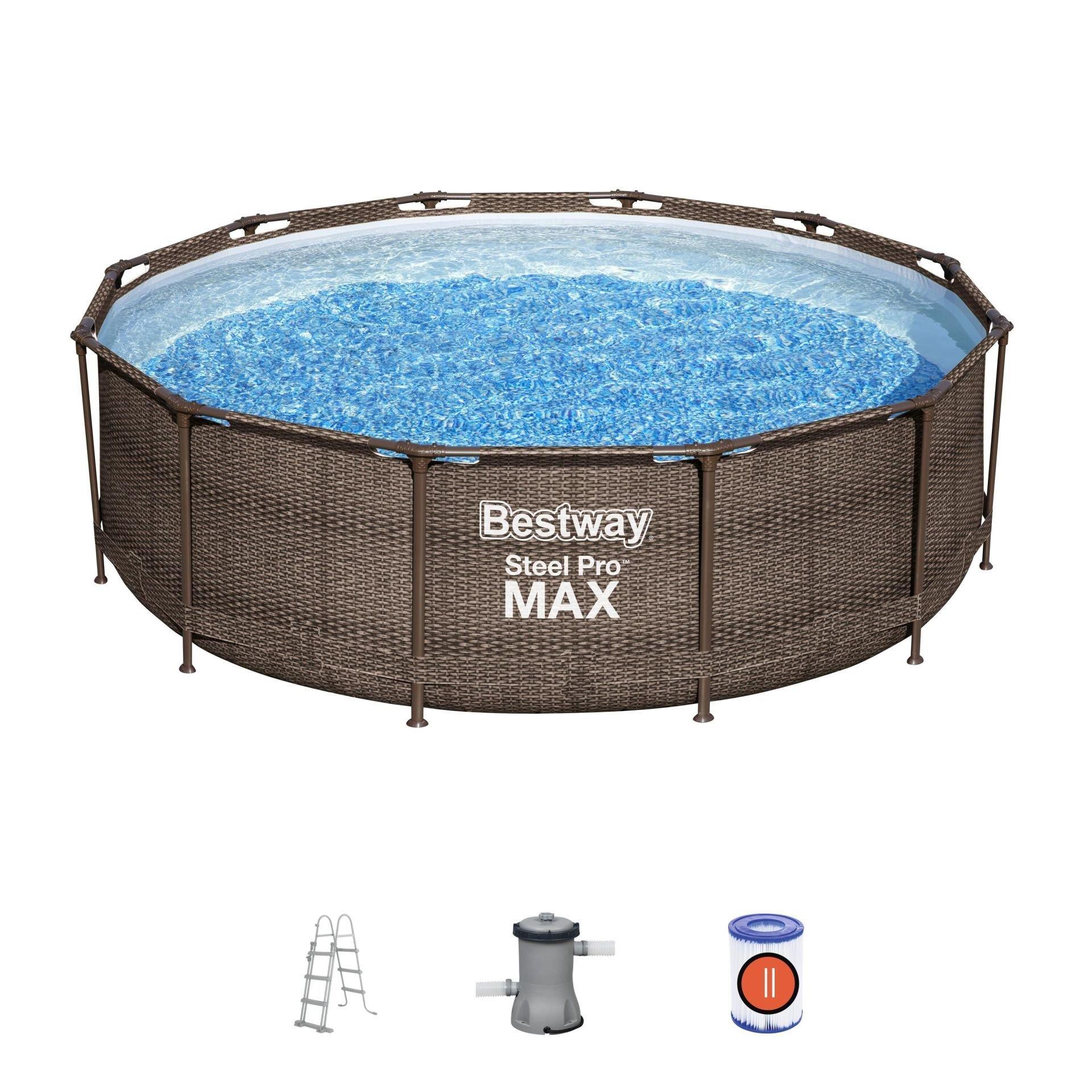 Bestway® 56709 Steel Pro MAX™ Yer Üstü Prefabrik Havuz Seti 3,66 m x 1,00 m