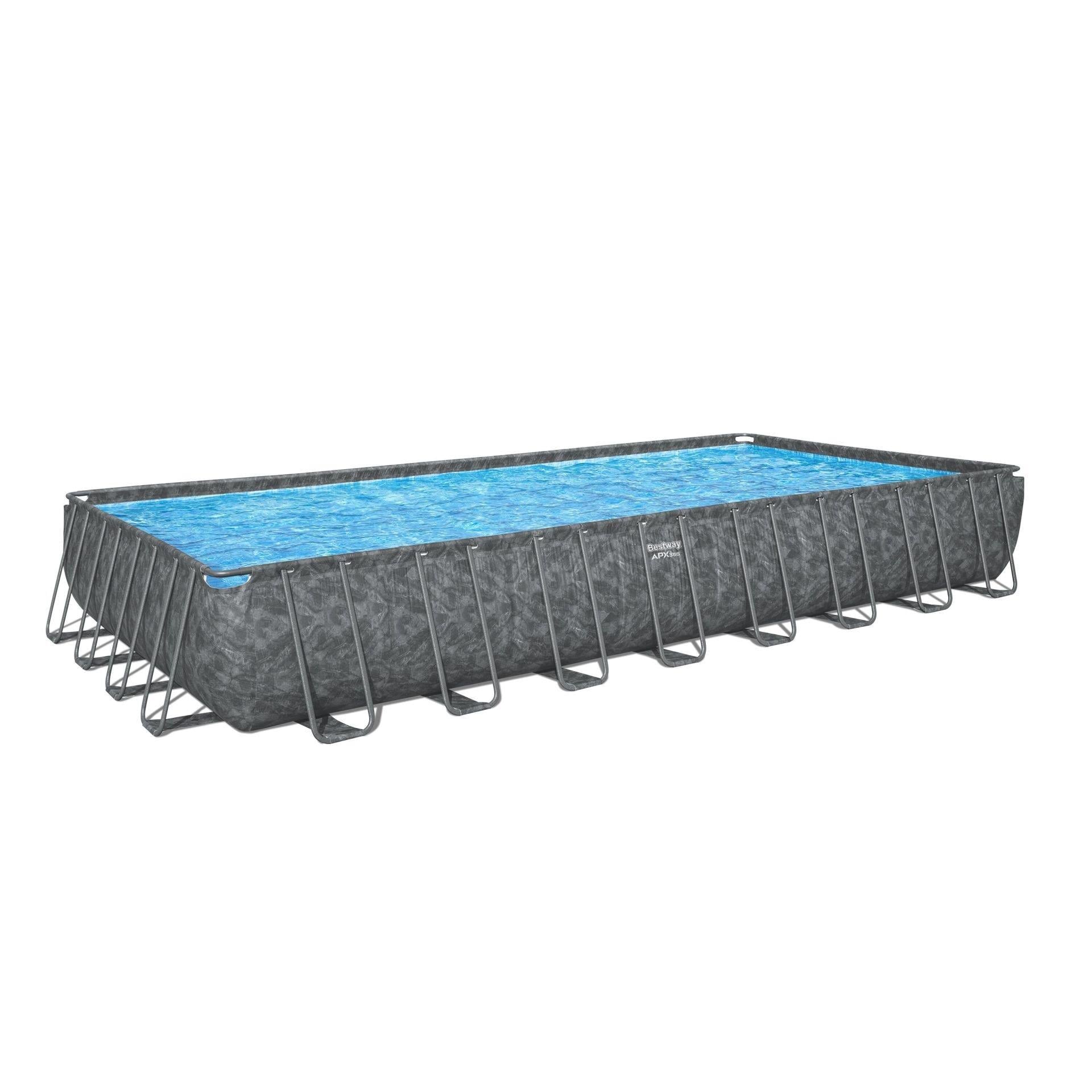 Bestway® APX 365™ 561KJ Dikdörtgen Prefabrik Havuz Seti 9,56 m x 4,88 m x 1,32 m