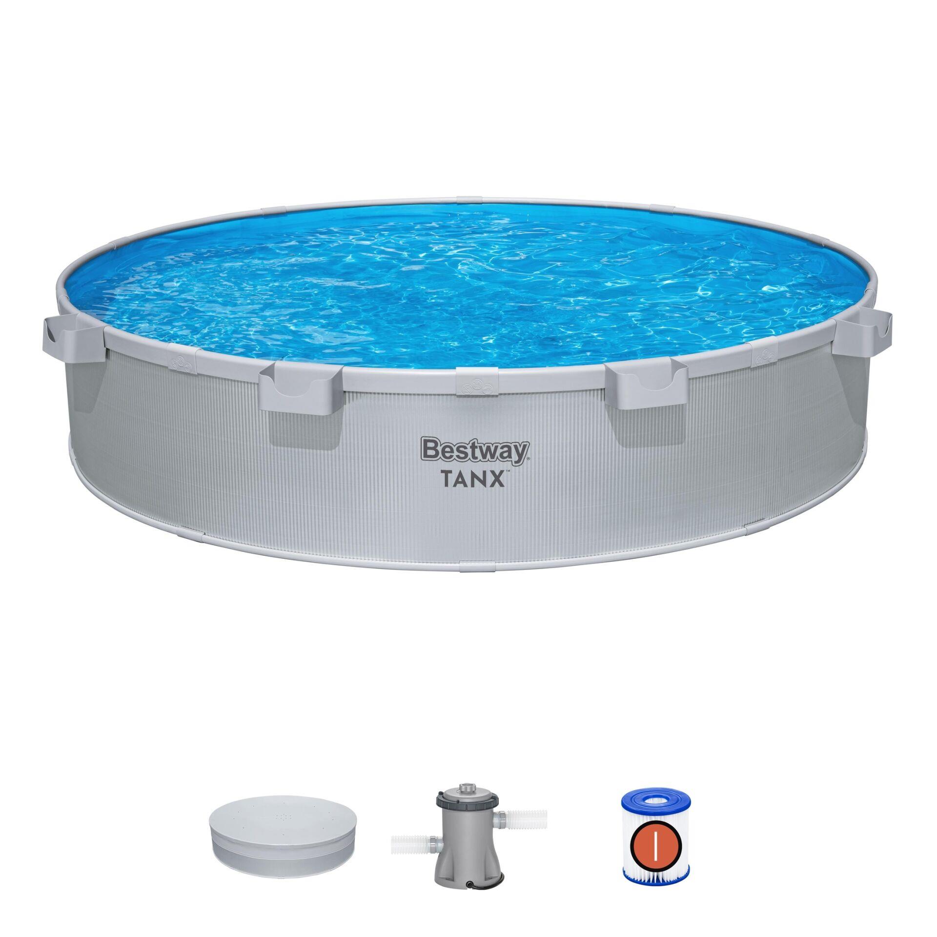 Bestway® TANX™ 3,05 m x 61 cm Çember Tanker Havuz Seti
