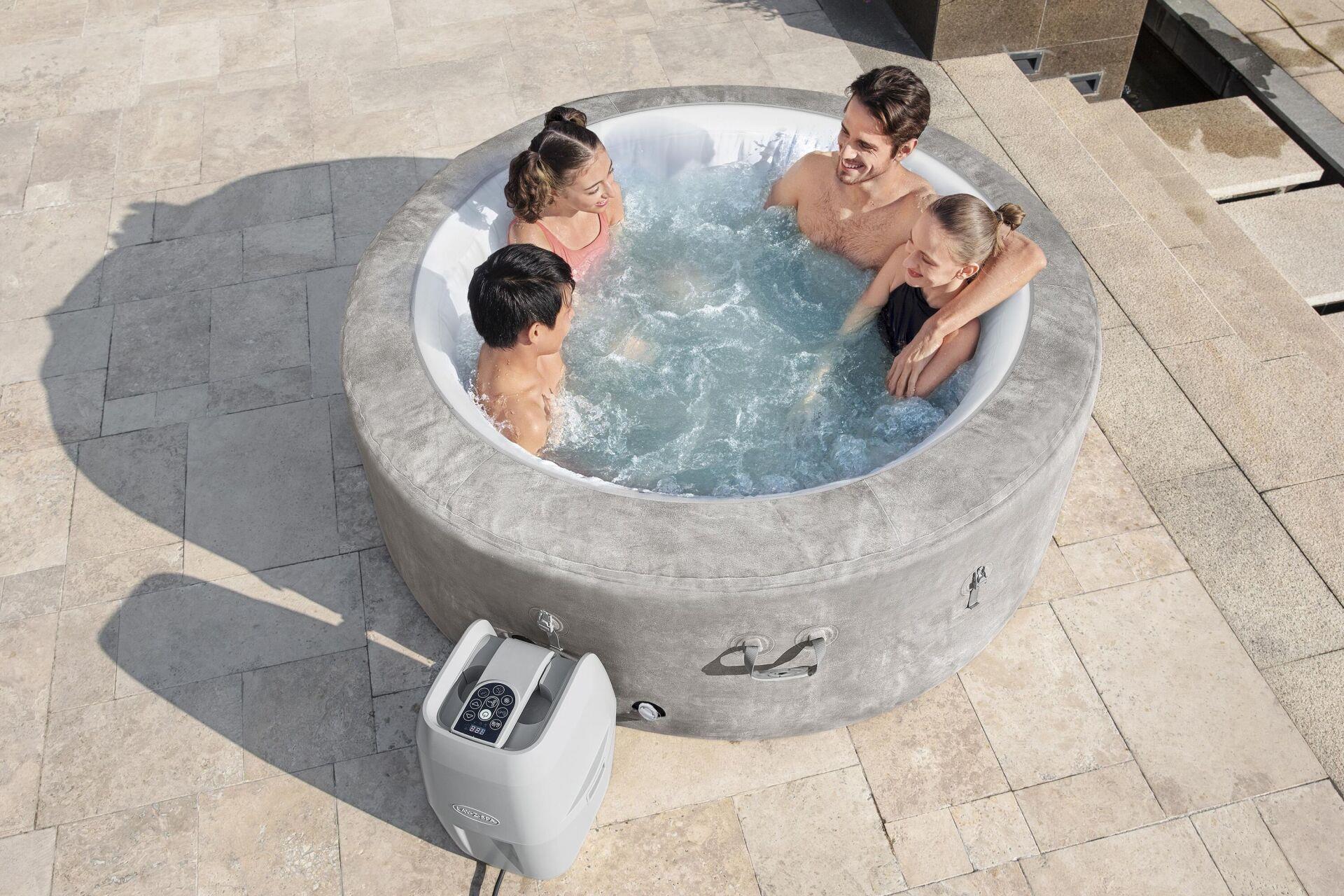 Lay-Z-Spa® 60065 Zurich EnergySense Signature AirJet™ Şişme Spa Havuzu, 2-4 kişilik