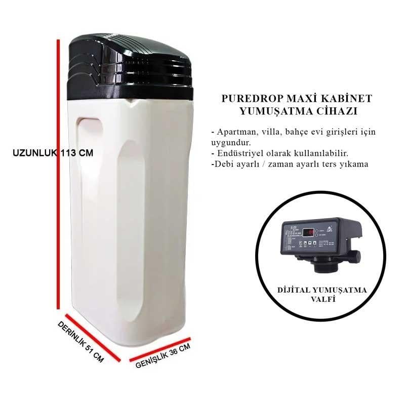 PUREDROP MAXİ KABİNET OTOMATİK SU YUMUŞATMA CİHAZI