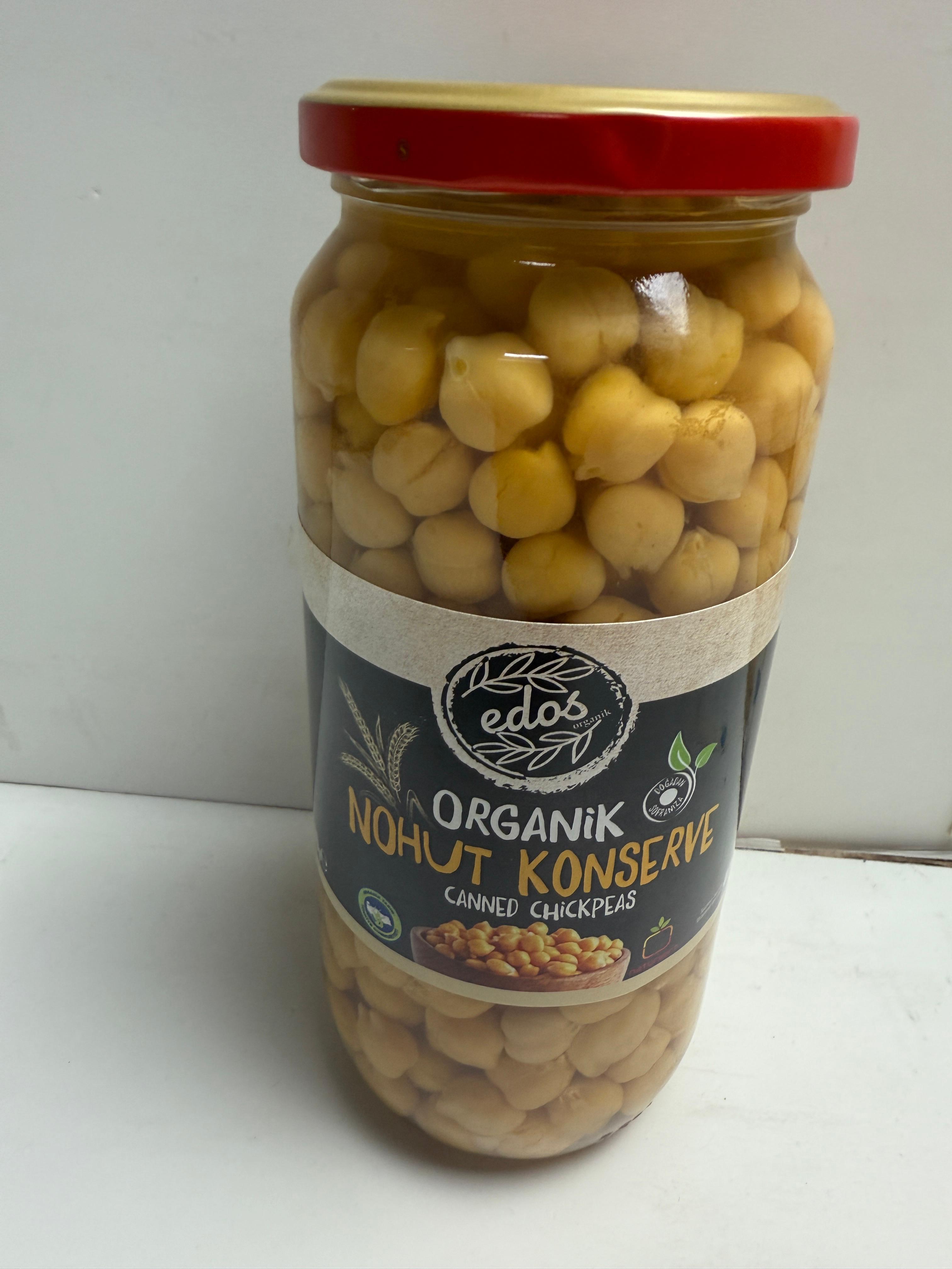 Edos Nohut Organik Nohut Konserve 580 Gram