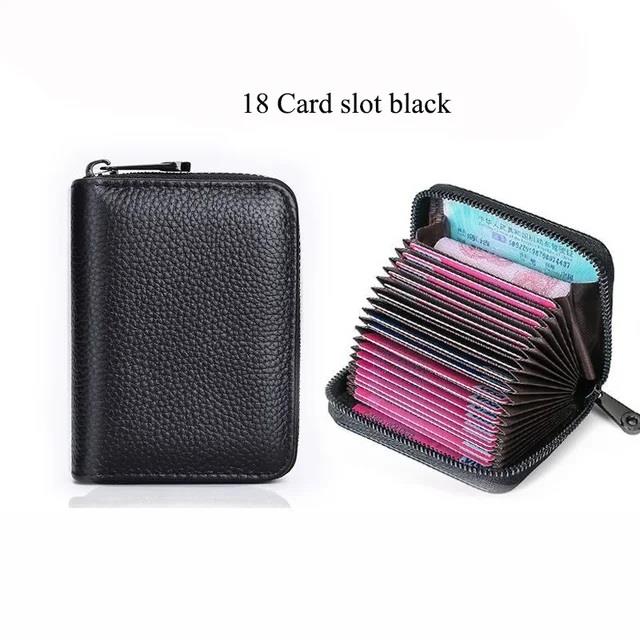  Kimlik kartlari tutucular banka kredi otobüs kartlari kapak Pu deri kadin erkek bozuk para kesesi cüzdan çanta is fermuar kart tutucu organizatör