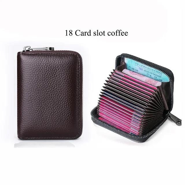  Kimlik kartlari tutucular banka kredi otobüs kartlari kapak Pu deri kadin erkek bozuk para kesesi cüzdan çanta is fermuar kart tutucu organizatör