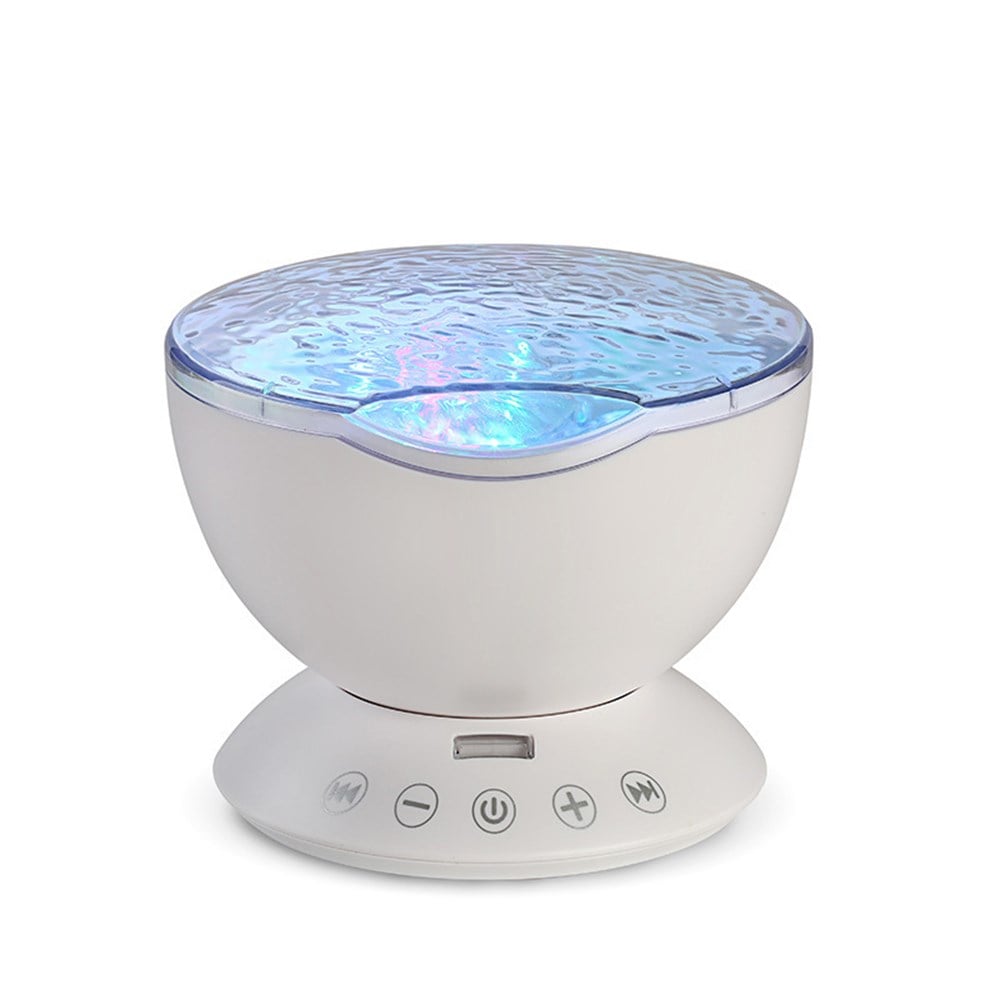  LED Projektör 7 Modlu Gece Işığı Müzikli RC USB Lambası