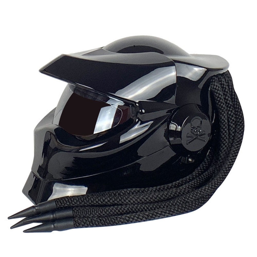 Retro Harley Kask Kırmızı 