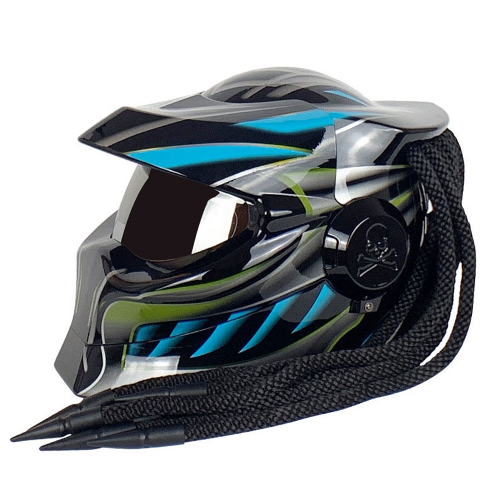  Retro Harley Kask Kırmızı 