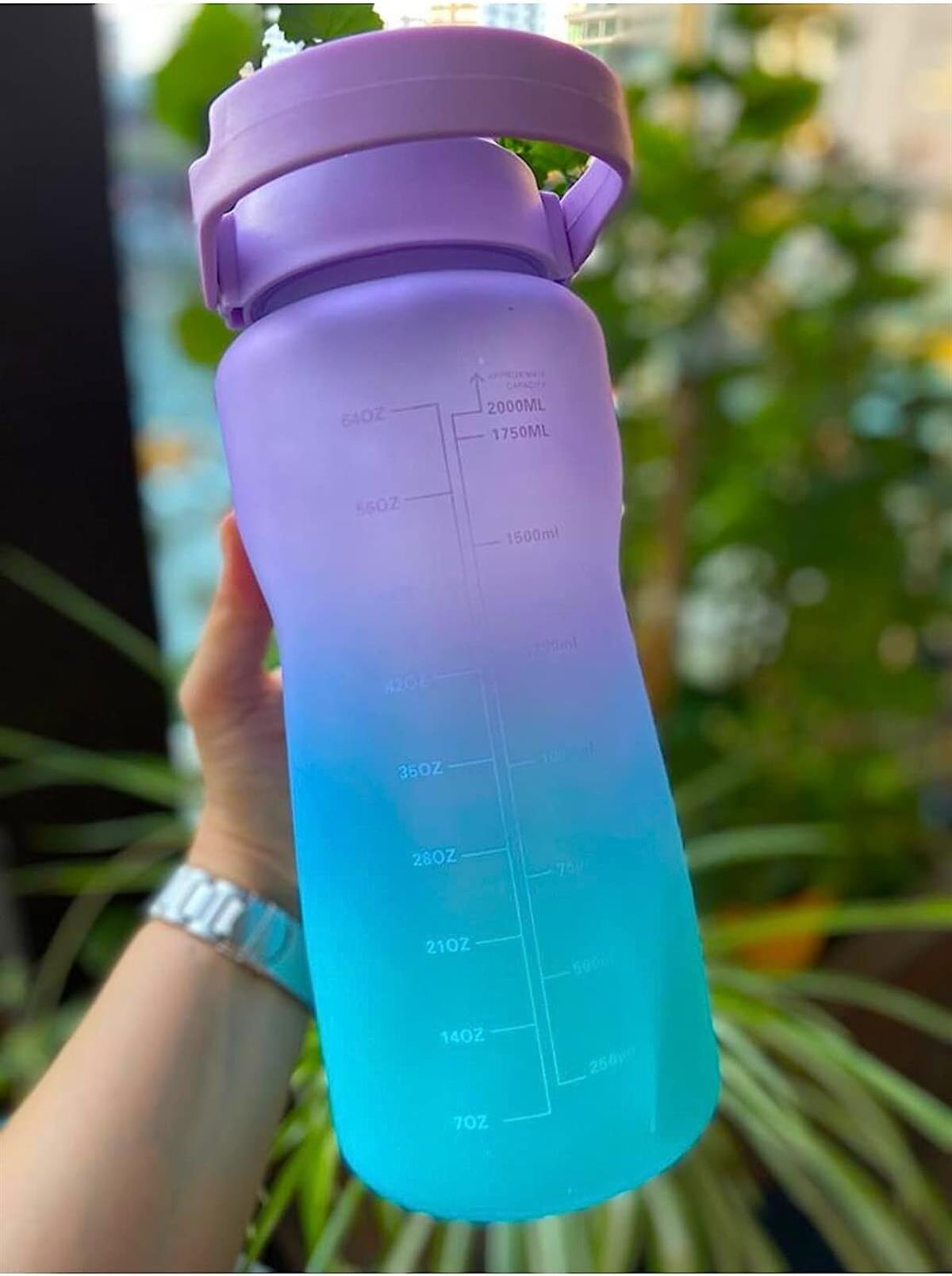  Tcherchi 2L Taşınabilir Su Matarası - Mor