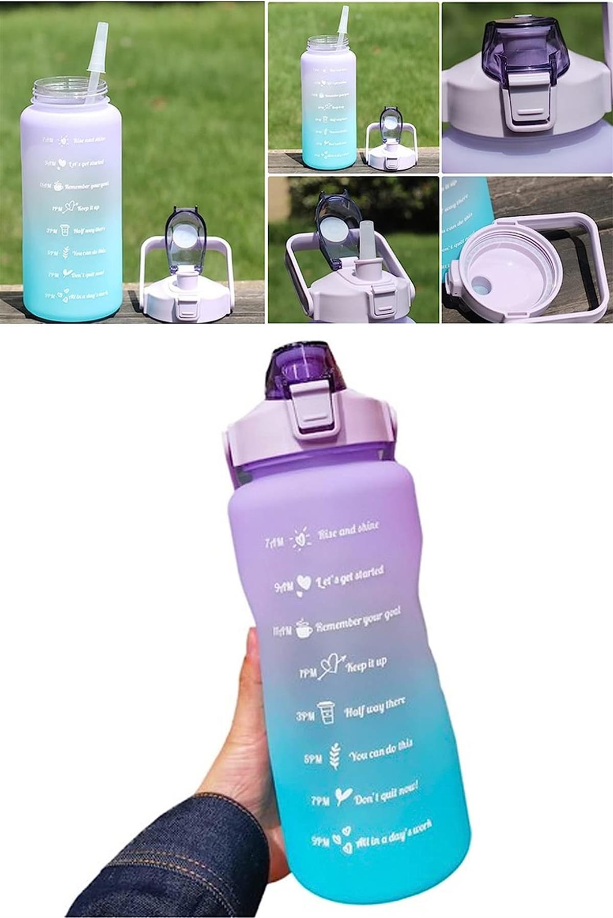  Tcherchi 2L Taşınabilir Su Matarası - Mor