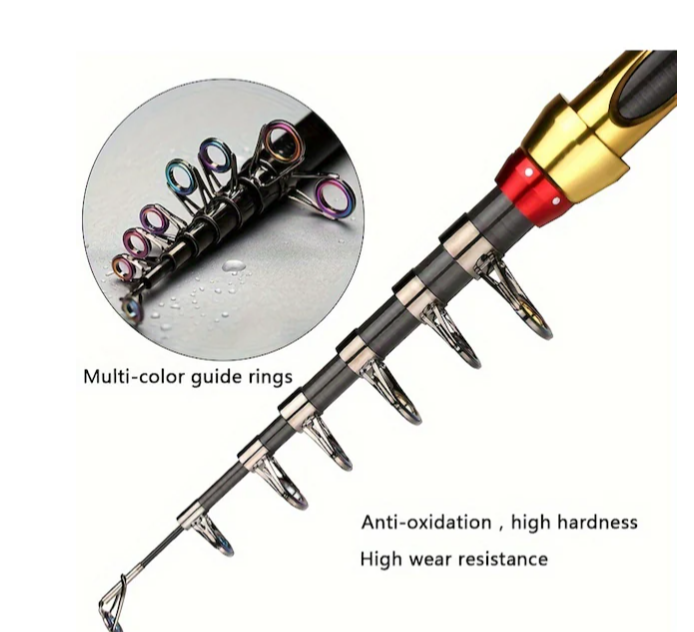 1 Adet Premium %99 Karbon Fiber Teleskopik Olta 3m
