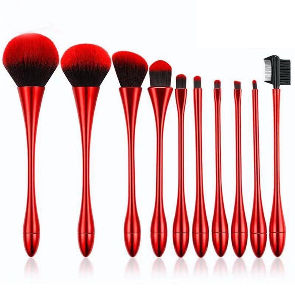 10 parça makyaj fırça seti