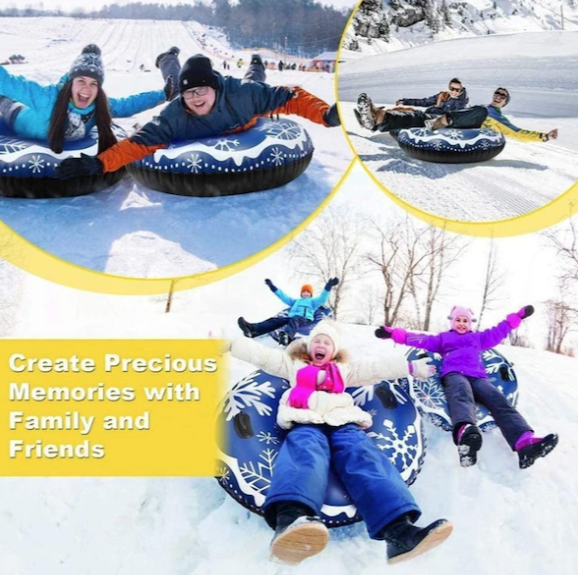 120 Cm Pvc Kalınlaşmış Şişme Kızak Kar Tanesi Outdoor Kızak 001