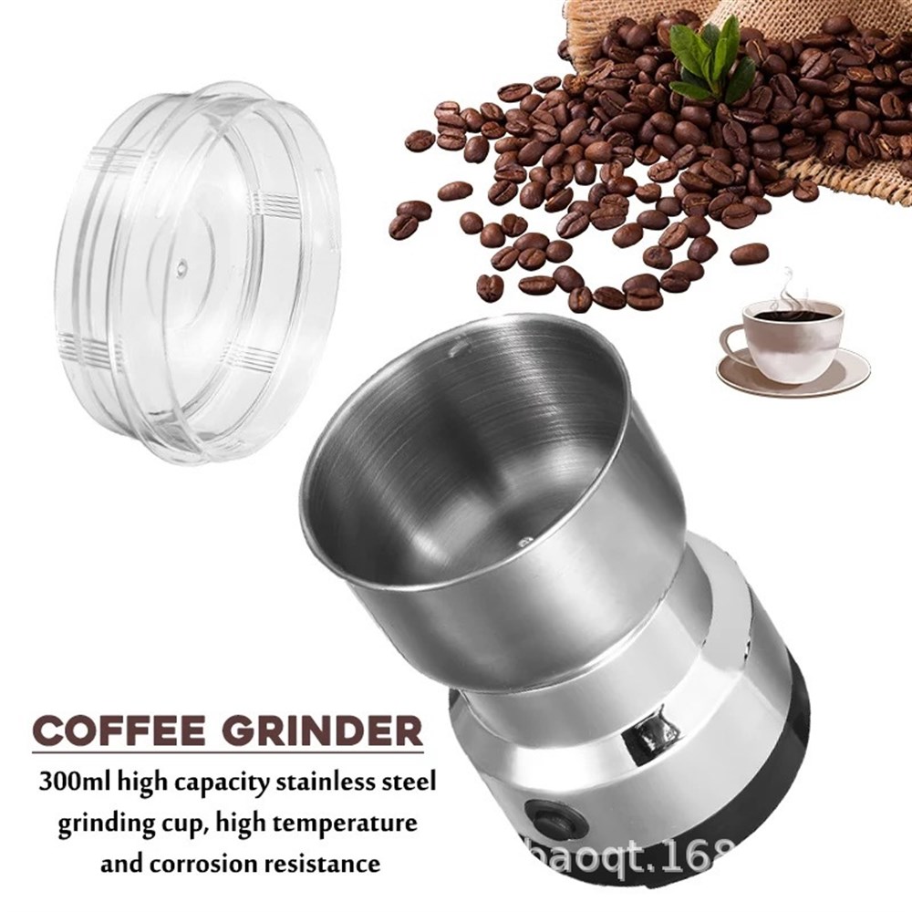 220V Elektrikli Paslanmaz Çelik Kahve Çekirdeği Öğütme Makinesi