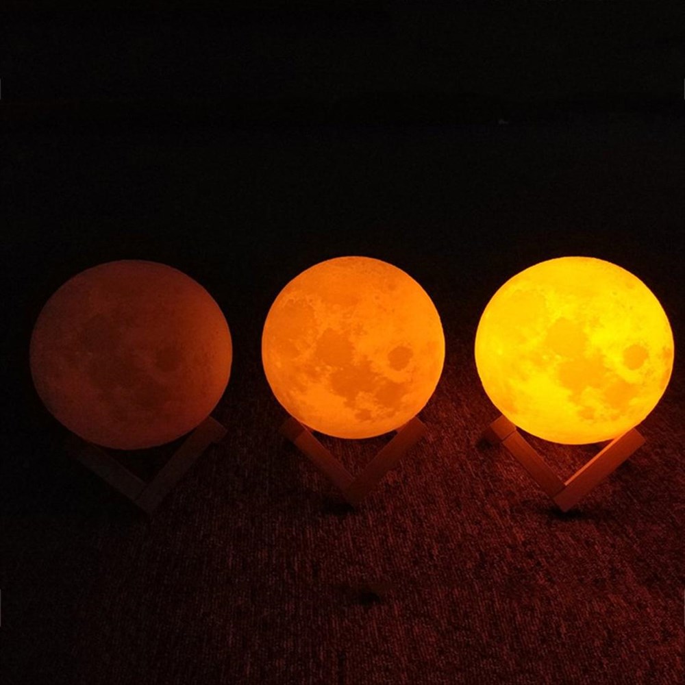 3D Ay Model LED Gece Lambası