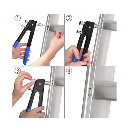 86 Adet Somun Perçin Alet Seti Seti Kör Perçin Somunu El Perçinleme Anahtarı Dişli Ekleme Aracı Somun Perçin Tabancası Metrik Perçin Somun Çeşitleri M3 M4 M5 M6 M8