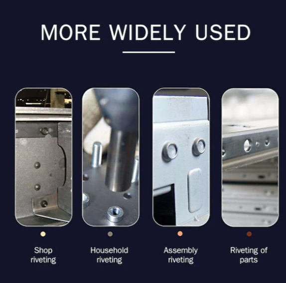 86 Adet Somun Perçin Alet Seti Seti Kör Perçin Somunu El Perçinleme Anahtarı Dişli Ekleme Aracı Somun Perçin Tabancası Metrik Perçin Somun Çeşitleri M3 M4 M5 M6 M8