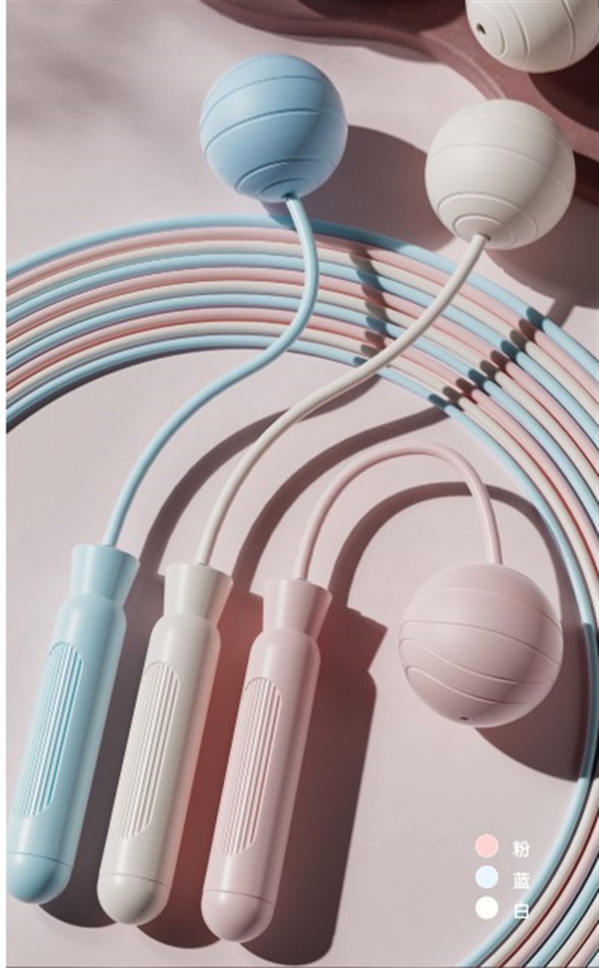 Ağırlık Taşıyan İp Atlama İpi Kapalı ve Açık Alan Sporları İçin Çift Kullanımlı İp (İp+Ağırlık)