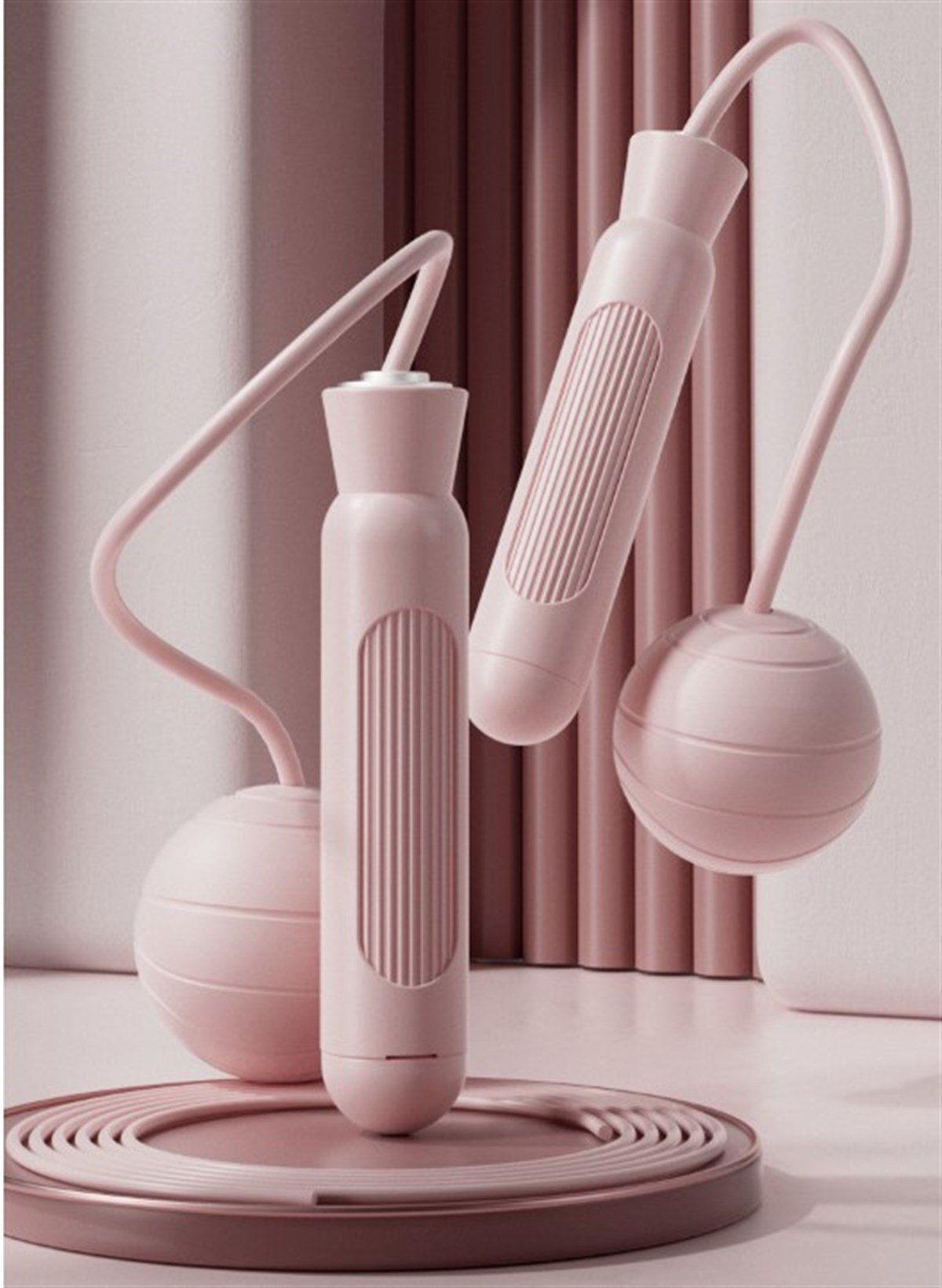 Ağırlık Taşıyan İp Atlama İpi Kapalı ve Açık Alan Sporları İçin Çift Kullanımlı İp (İp+Ağırlık)