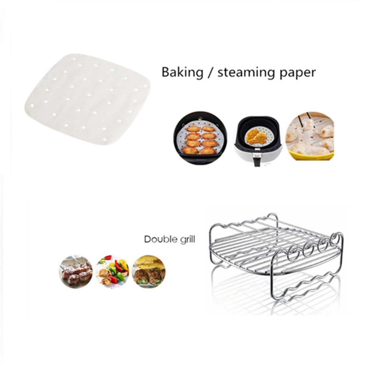 Air Fritöz Aksesuarları Tüm Markalara Uygun Kare