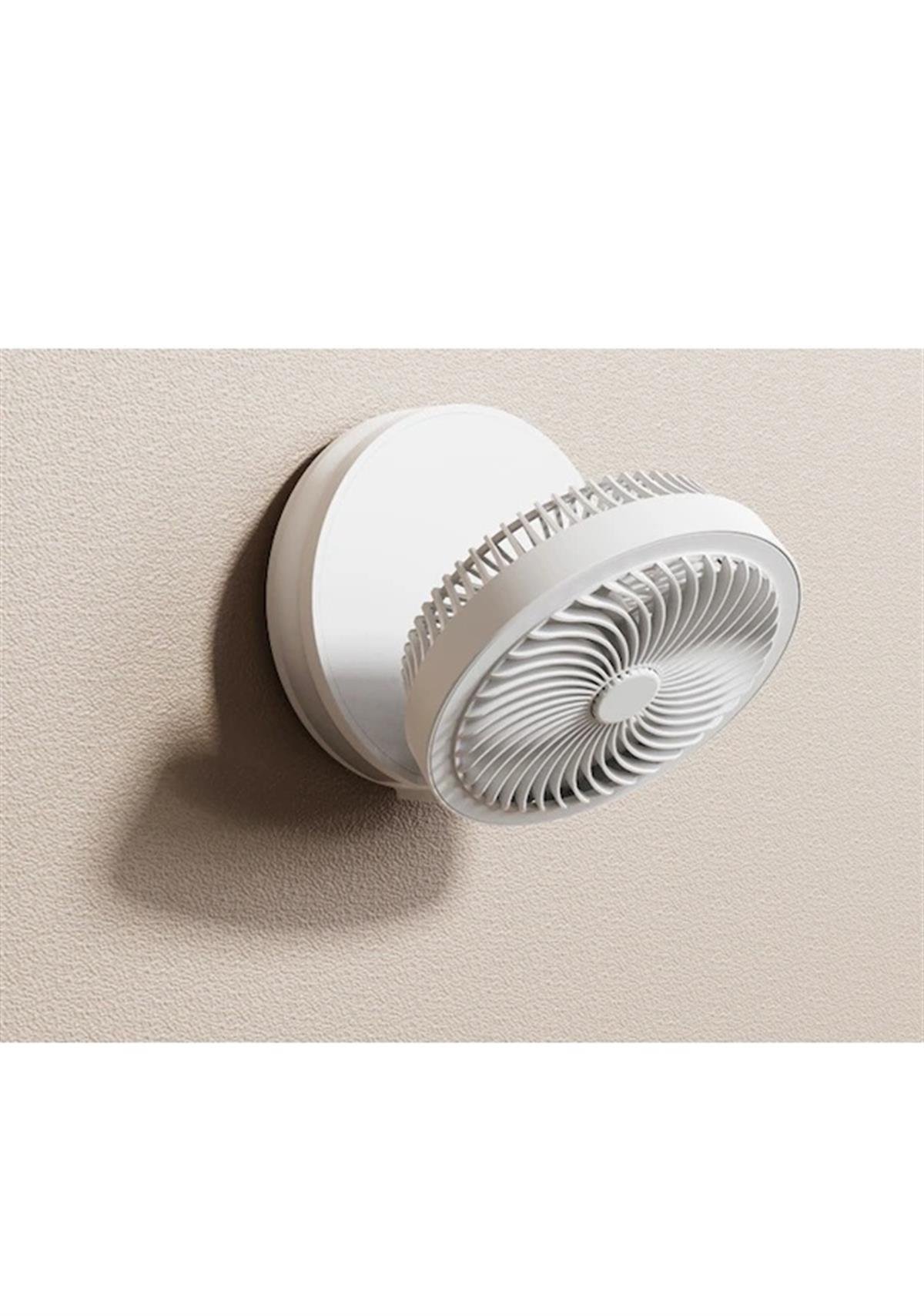 Akıllı Şarjlı Taşınabilir Masaüstü Duvara Monte Difüzör Masa Lambalı Vantilatör