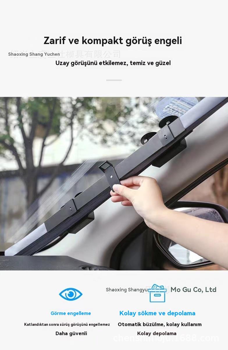 Araç Oto Güneşlik Katlanır Akordiyon Ön Cam Güneşlik 70 x 160 CM