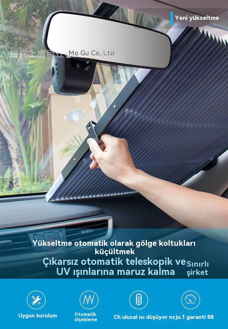 Araç Oto Güneşlik Katlanır Akordiyon Ön Cam Güneşlik 70 x 160 CM