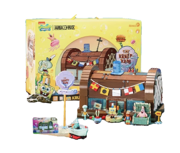 AREA-X Krusty Krab SpongeBob SquarePants, Süngerbob Restoran LEGO Yapı Seti
