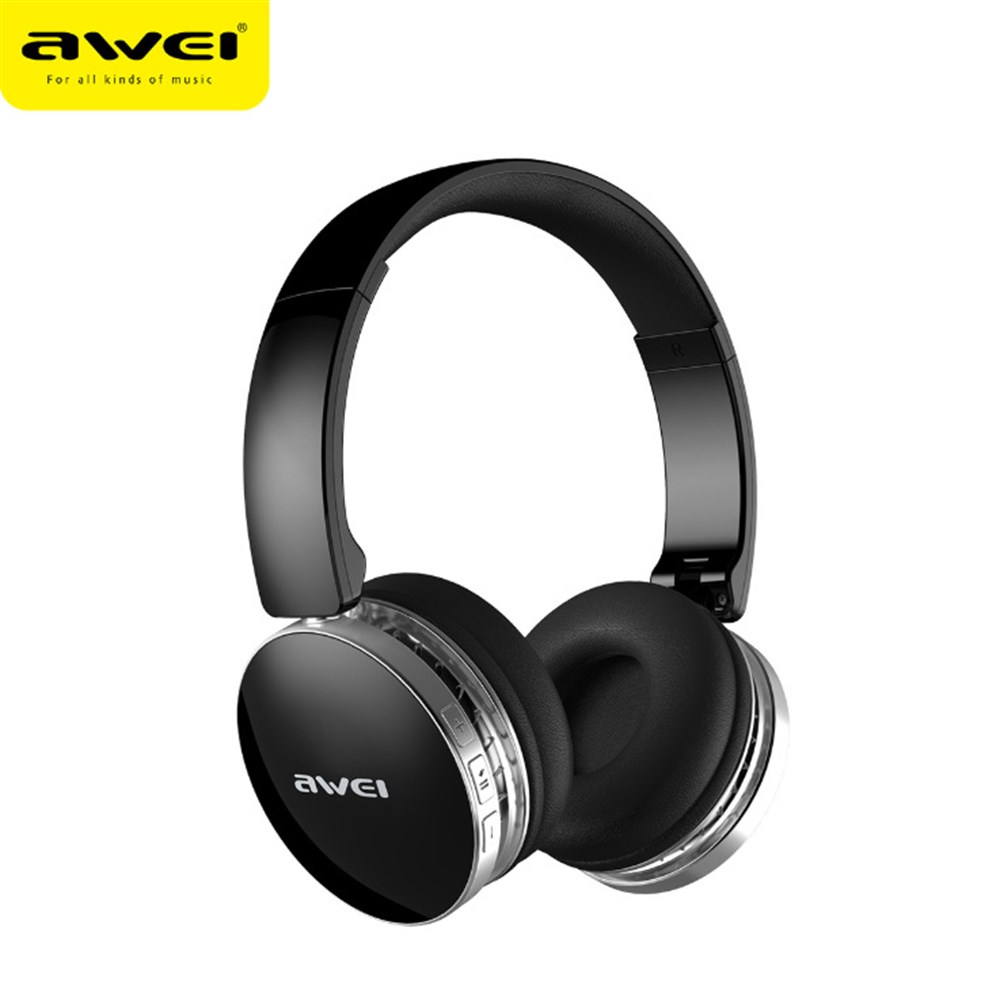 AWEI A500BL  katlanabilir bluetooth kulaklık - Siyah Kırmızı