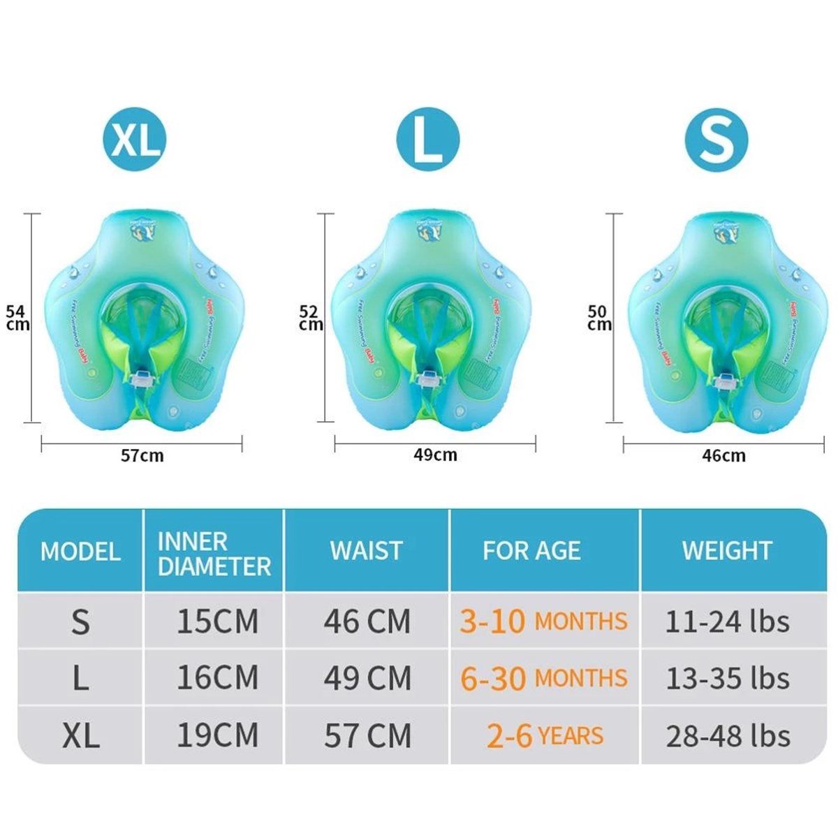 Bebekler İçin Katlanabilir Güneşlikli Yüzmde Simidi
