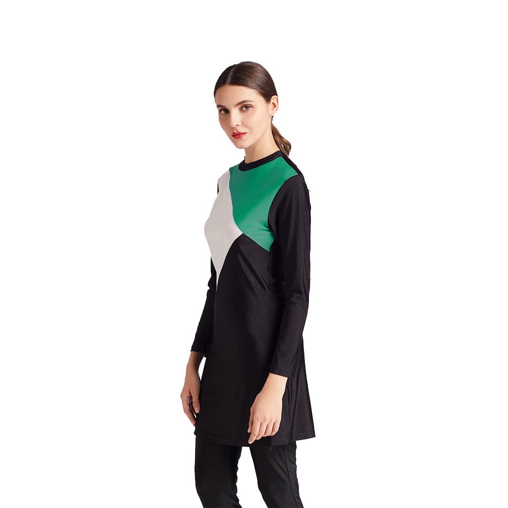 Beş parça mozaik desenli haşema - XXXL Beden