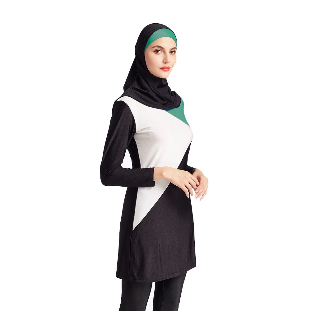 Beş parça mozaik desenli haşema - XXXL Beden