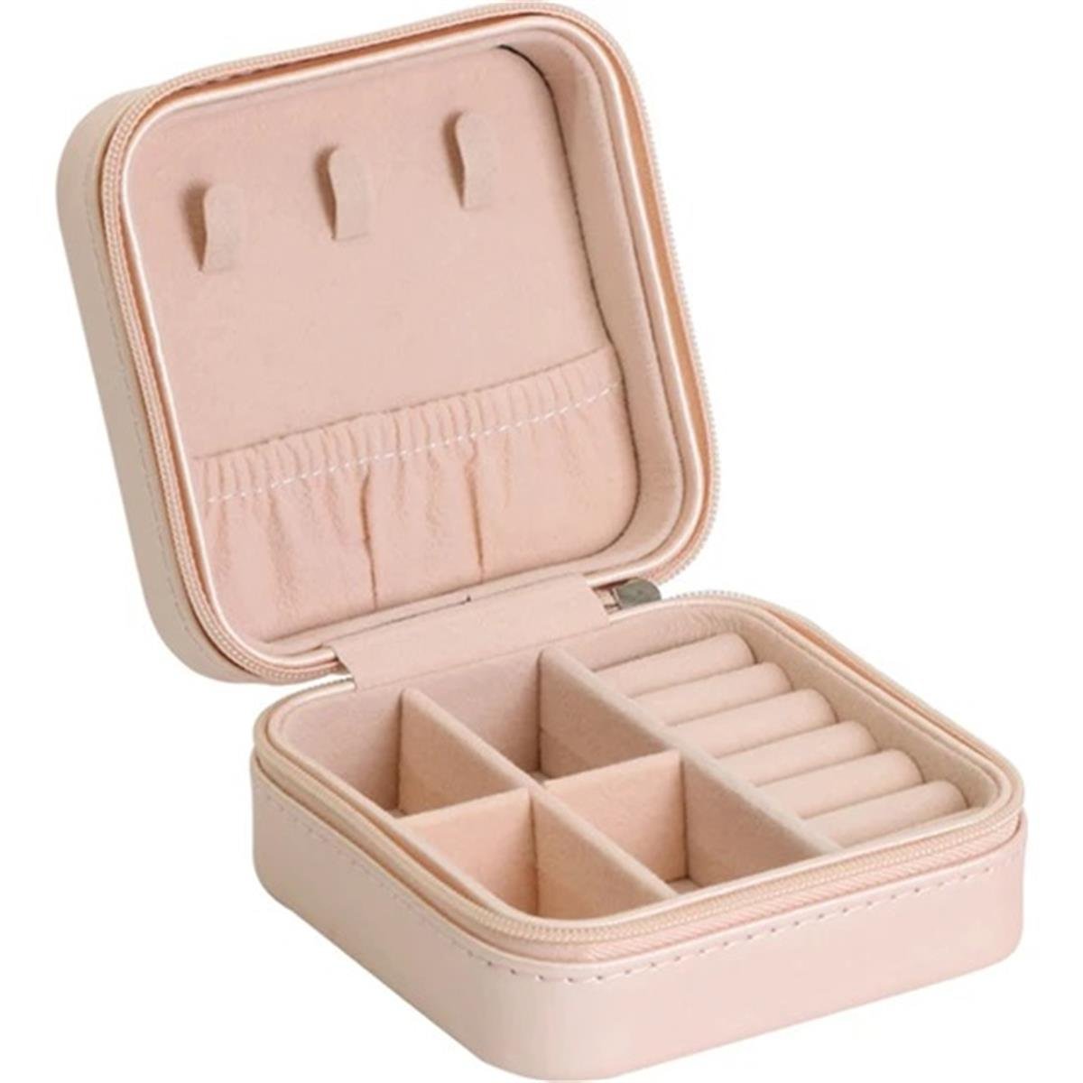 Buyfun Taşınabilir Mini Takı Kutusu - Beyaz