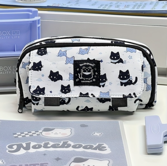 Büyük Kapasiteli Çok Fonksiyonlu Dayanıklı Polyester Şık Kalem Kutusu