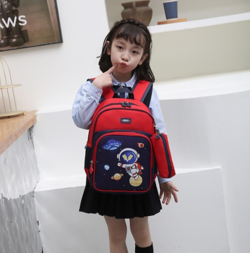 Büyük Kapasiteli Kalem Kutusu İle Tcherchi Çocuk Karikatür İlkokul Sırt Çantası