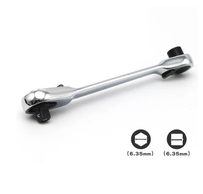 Çift Hızlı Soket Cırcır Anahtarı Rod Tornavida 14 Inch