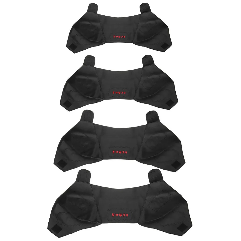 Çift turmalin kendinden ısıtmalı omuz desteği Brace manyetik terapi ısı kemeri ağrı kesici elastik ped masajı kadın erkek