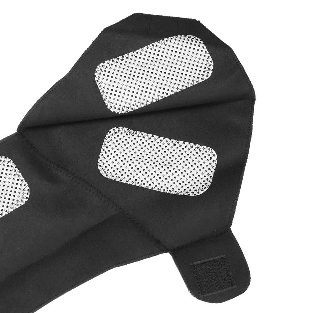 Çift turmalin kendinden ısıtmalı omuz desteği Brace manyetik terapi ısı kemeri ağrı kesici elastik ped masajı kadın erkek