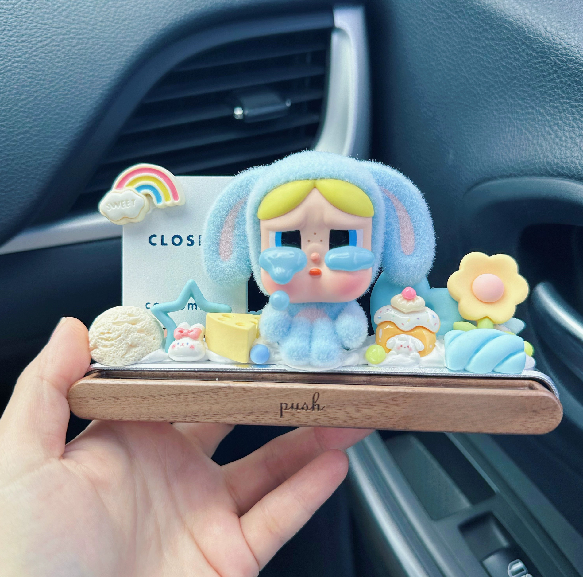 Crybby Powerpuff Girls Serisi Özel Tasarım Sevimli Araba Dekorasyon Süsü, Dekor Aksesuar