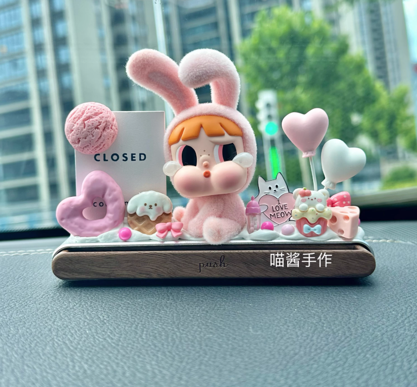 Crybby Powerpuff Girls Serisi Özel Tasarım Sevimli Araba Dekorasyon Süsü, Dekor Aksesuar