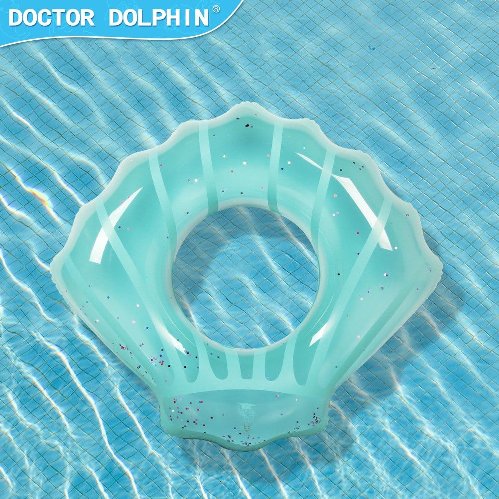 Deniz Kabuğu Şekilli Şişme Yüzme Simidi 70x80cm - Mavi