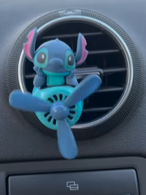 Disney Lilo ve dikiş karikatür animasyon bebek uçak araba hava spreyi Kawaii hava firar aromaterapi araba iç dekorasyon