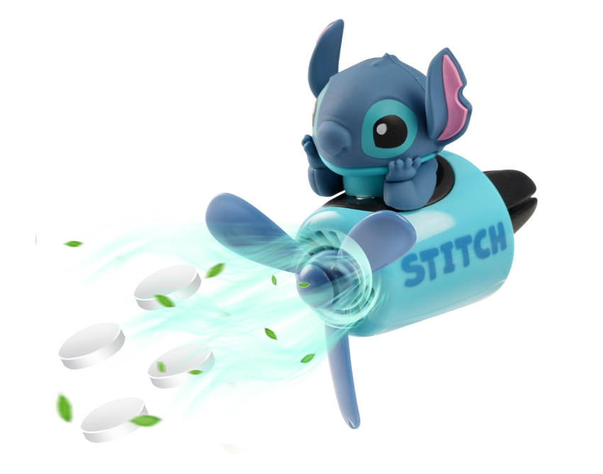 Disney Lilo ve dikiş karikatür animasyon bebek uçak araba hava spreyi Kawaii hava firar aromaterapi araba iç dekorasyon